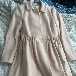 Valentino pink wool coat size small